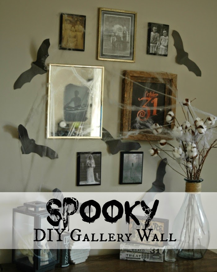 spooky gallery wall