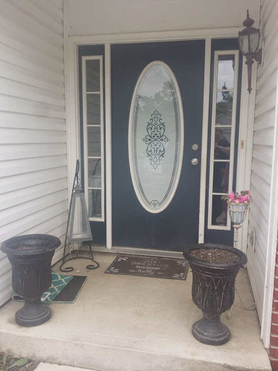 front door before