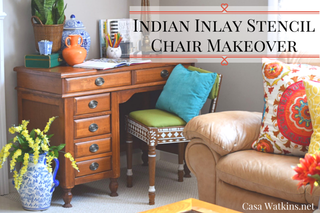 Indian-Inlay-Stencil-Chair-Makeover-Title