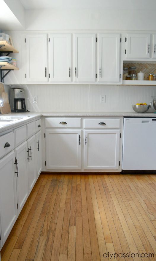 DIY-Kitchen-One-Year-Later-White-Painted-Cabinets