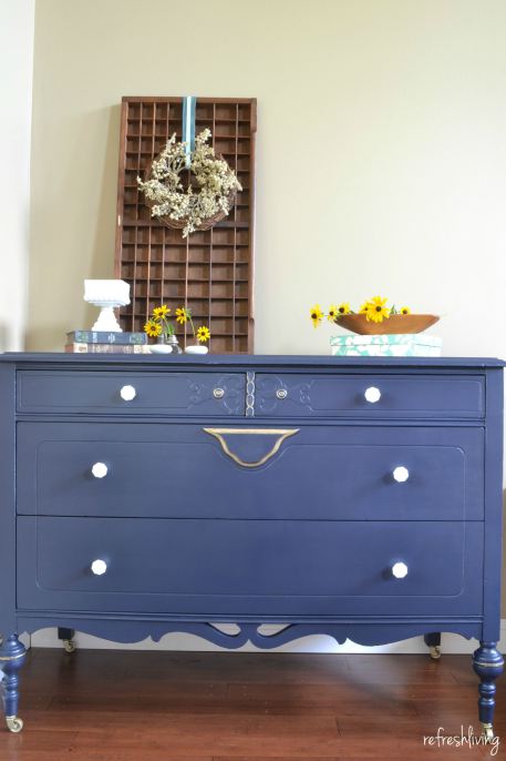 coastal-blue-dresser-with-gold-accents-2