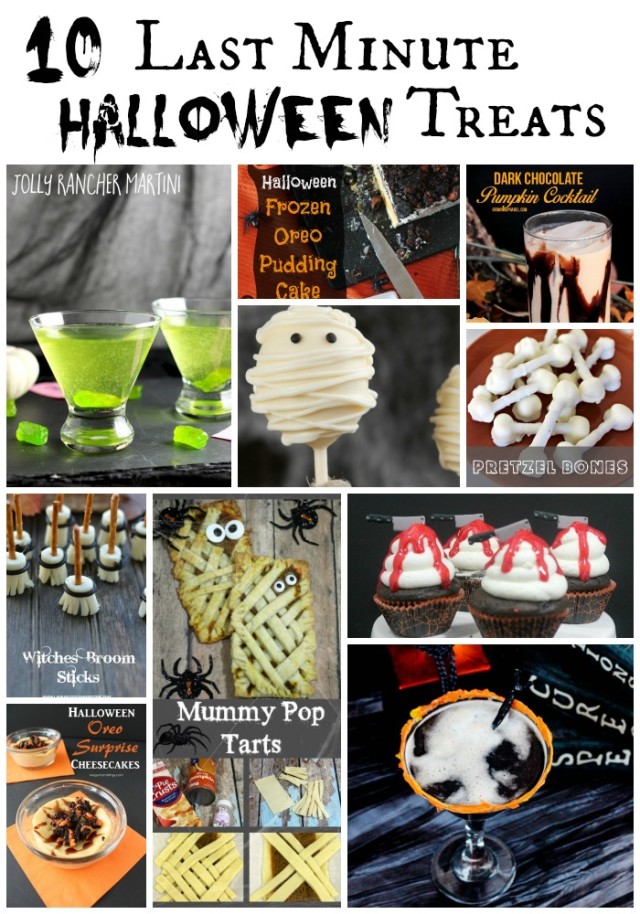 Halloween treats collage