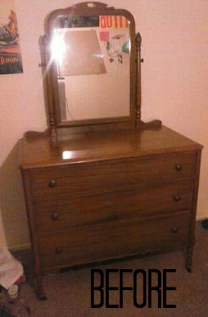 dresser before