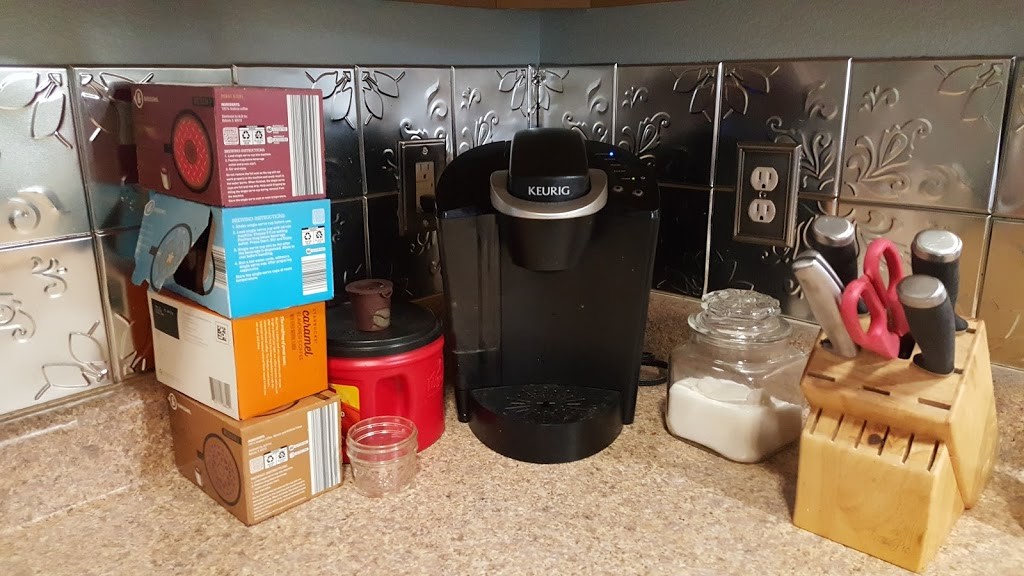 coffee station before