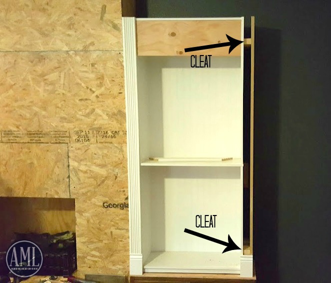 Bookshelf cleats